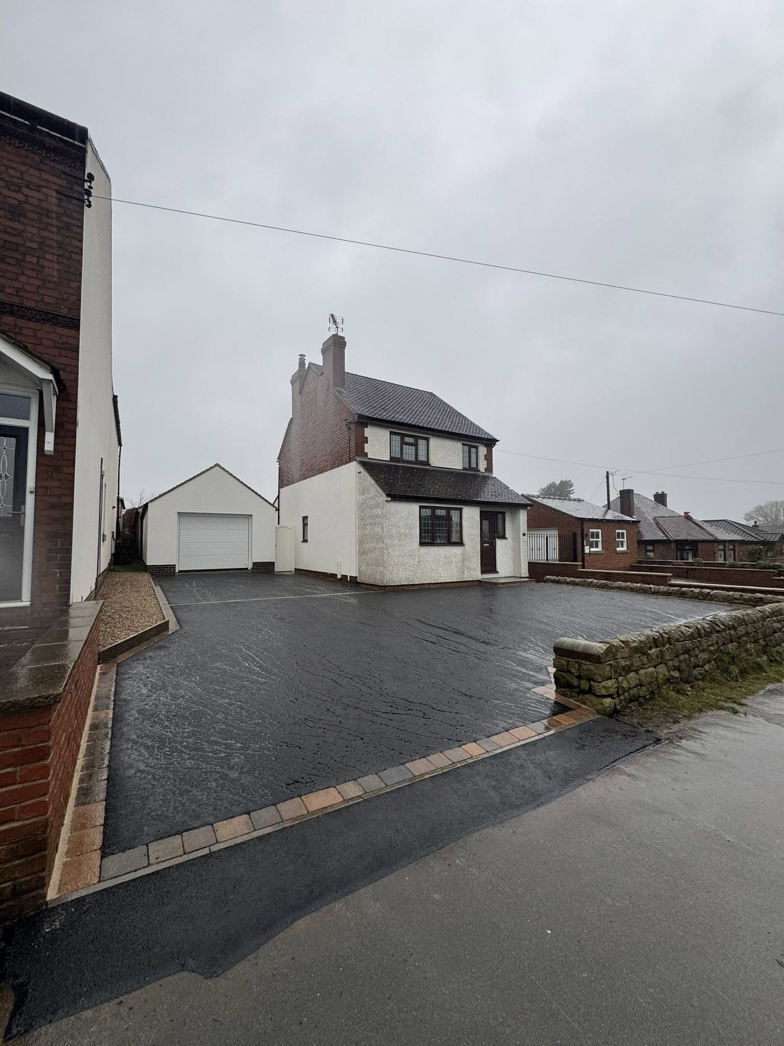 After block paving Ripley Derbyshire